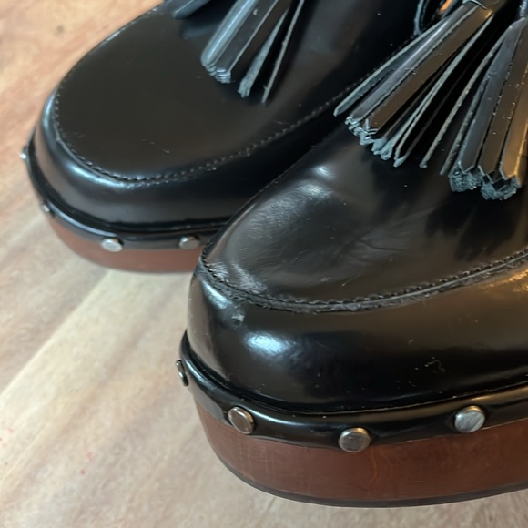 JCrew Black Dakota Tassel Clogs - Picture 4 of 8